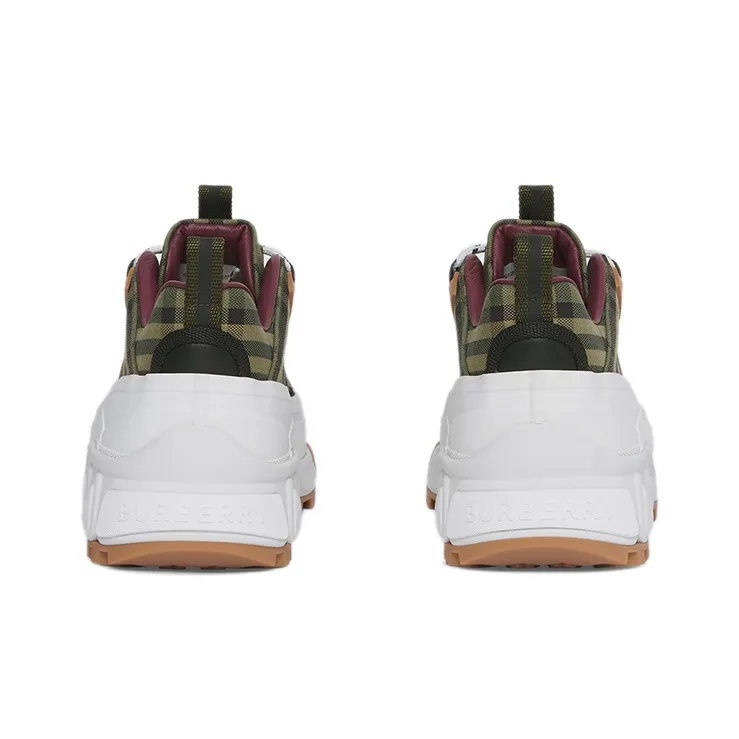 Burberry Arthur Check Cotton Military Green Women's-4
