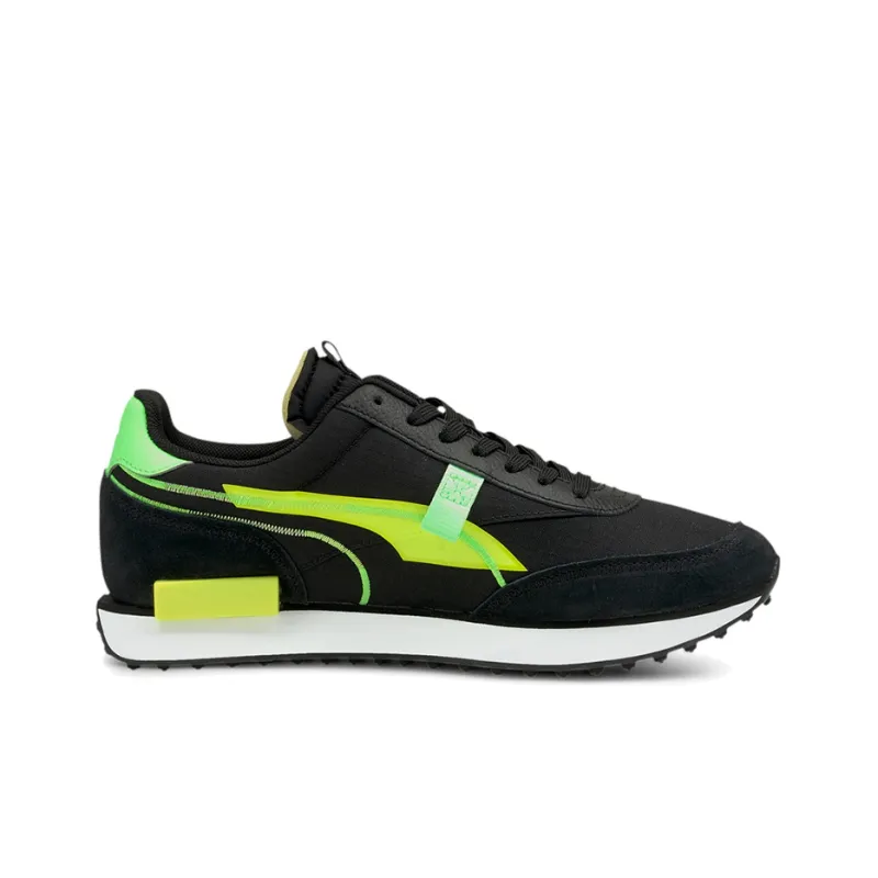 PUMA Future Rider Twofold Sd Black Yellow Alert-1