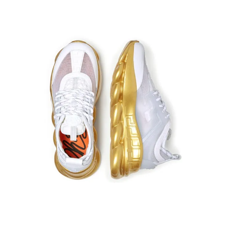 VERSACE Chain Reaction White Gold Sole-3