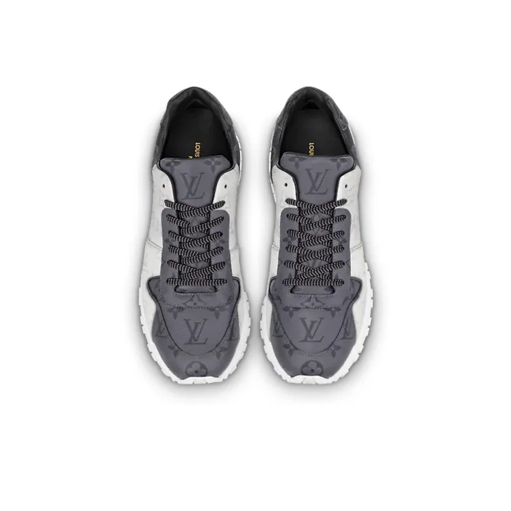 LOUIS VUITTON Run Away Slip Resistant, Abrasion Resistant, Breathable Low Top Sports Casual Shoes Men's White Gray-2