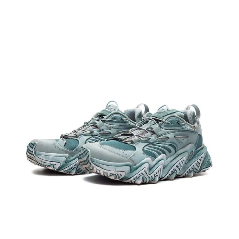 LiNing X Claw Cat Paw Cushioning Slip Resistant Low Top Sports Casual Shoes Women's Dusty Gray Green-1