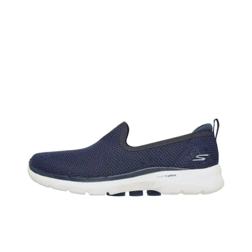 Skechers Go Walk 6 Casual Shoes Women's Low-Top Marine Blue/White
