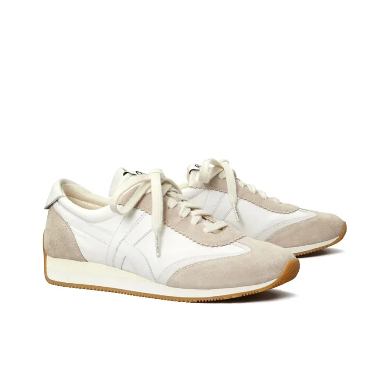 TORY BURCH Hank Anti Slip Wear Resistant Low Top Athletic Shoes Women's Ecru-3