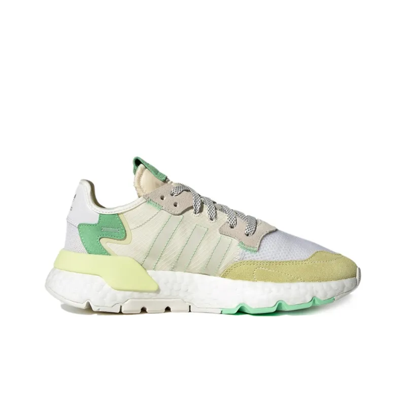 Adidas Originals Nite Jogger 'White Yellow Green' Women's-1