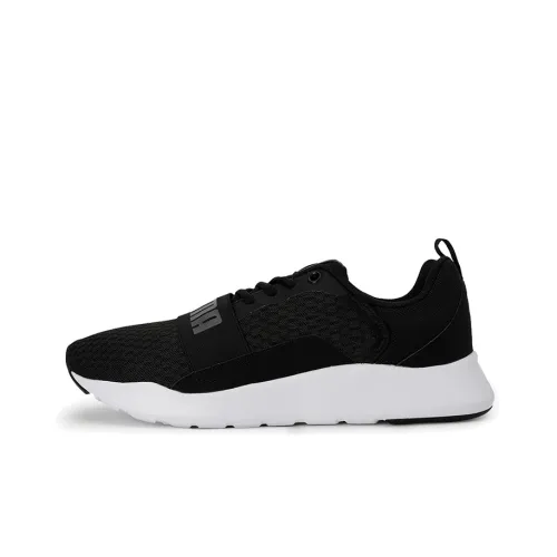 PUMA Wired Casual Shoes Unisex Low-Top Black/Grey/White