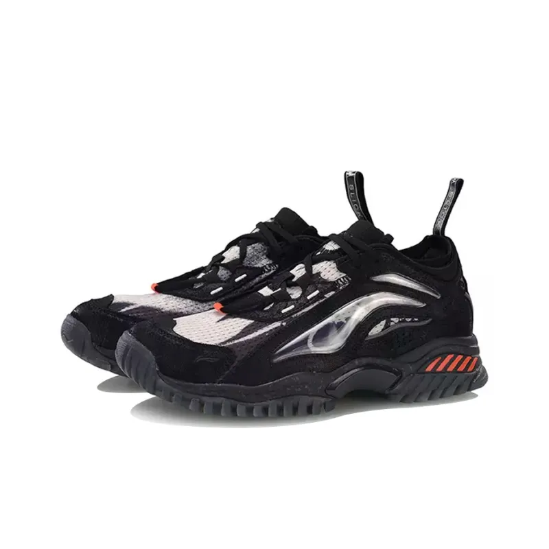 LiNing Casual Shoes Men Low Top Black/White-2