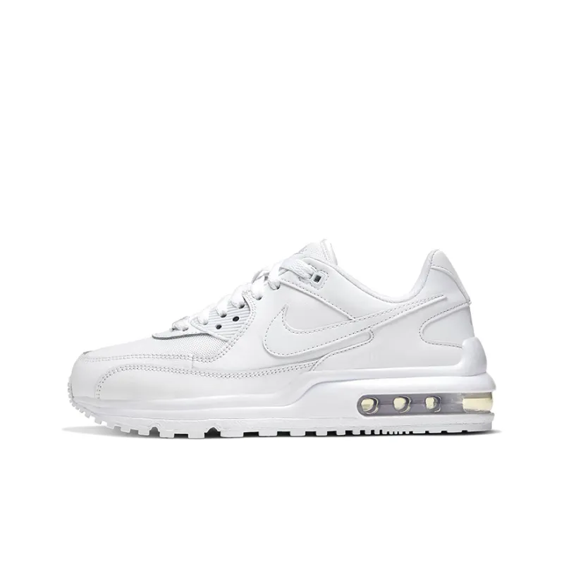 Nike Air Max Wright Cushioning Anti-Slip And Wear-Resistant Low-Top Casual Shoes GS Pure White-0