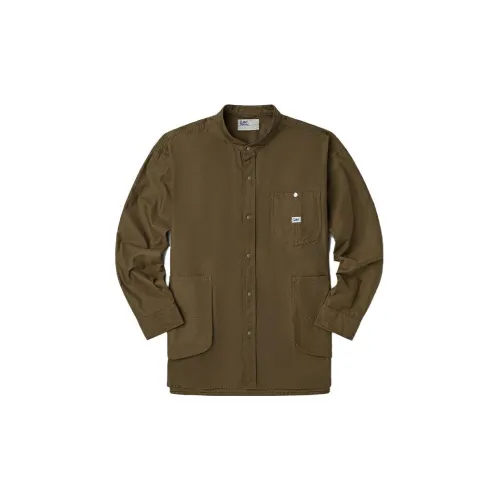 Lee Shirts Men Olive Green