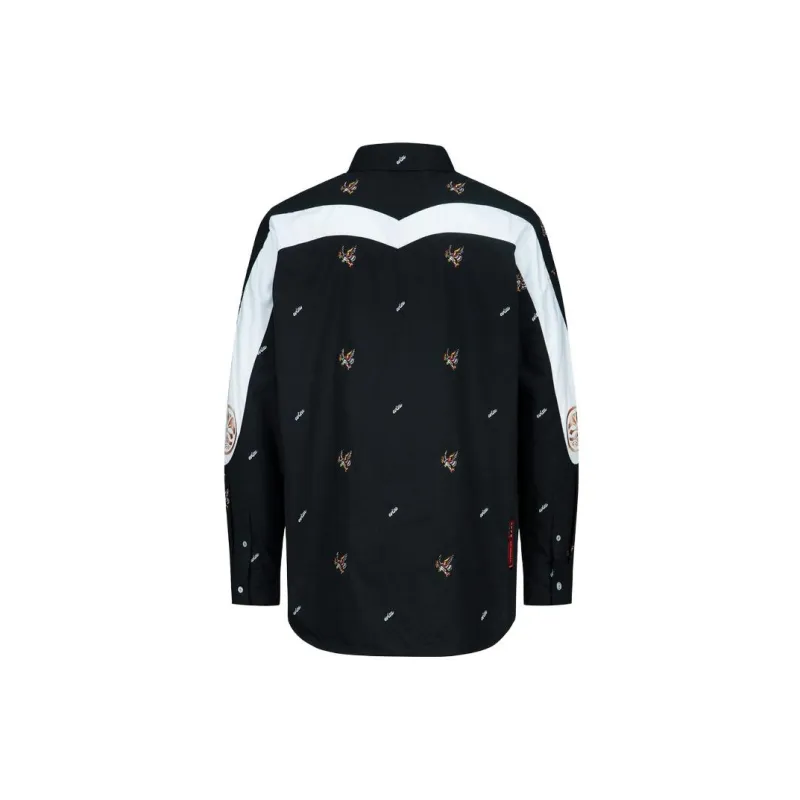 EVISU Shirt Men's Black All Over Print-1