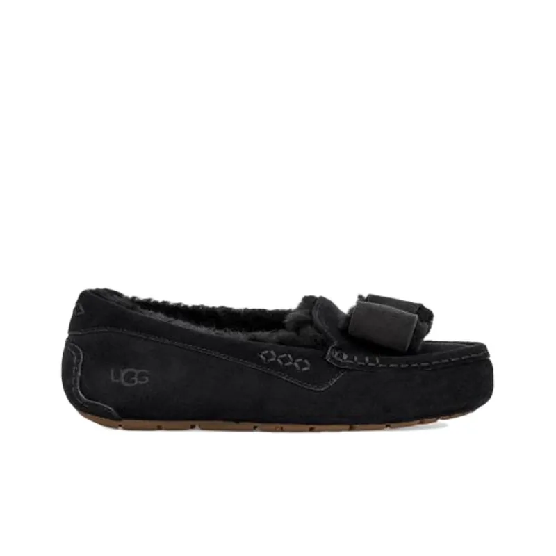 UGG Ansley Twinface Bow 'Black' Women's-1