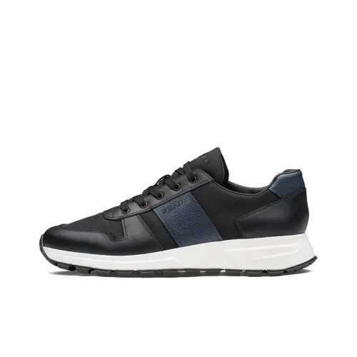 PRADA Casual Shoes Men Low-Top Black/Blue