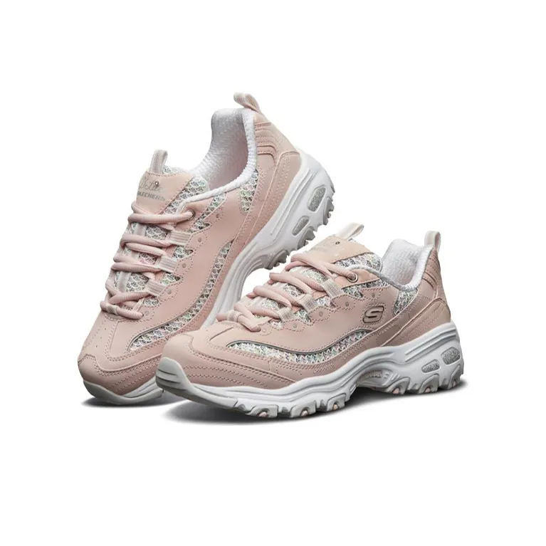 Skechers D'lites 1.0 Light Pink/White Women's-2