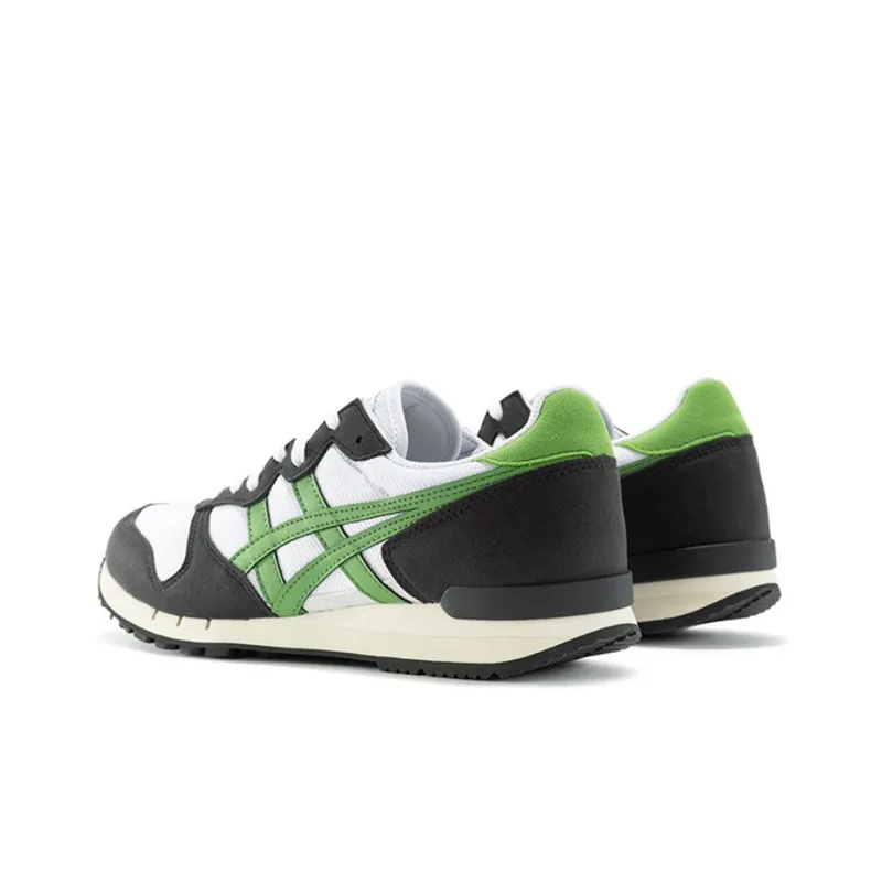 Onitsuka Tiger Alvarado Cushioned Slip Resistant Abrasion Resistant Low Top Casual Shoes Unisex White Green Black-3