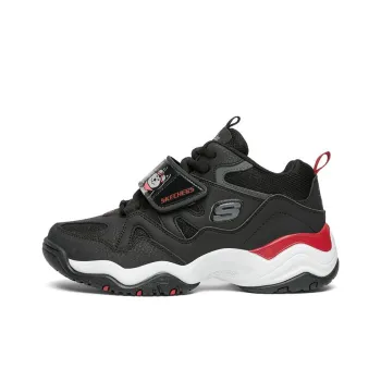 Skechers D'Lites Train Low Top Running Shoes Black/Red Women's