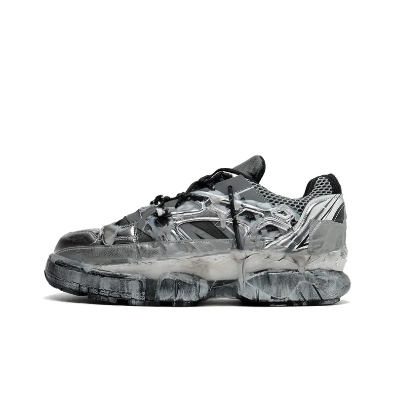 Maison Margiela Fusion Low Top Silver Black-0