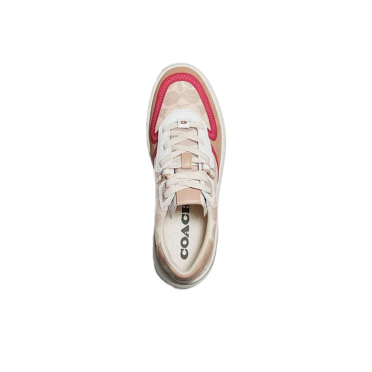 COACH CitySole Court Cushioned Anti-Slip And Wear-Resistant Lightweight Low-Top Sports Casual Shoes Women's Light Brown-3