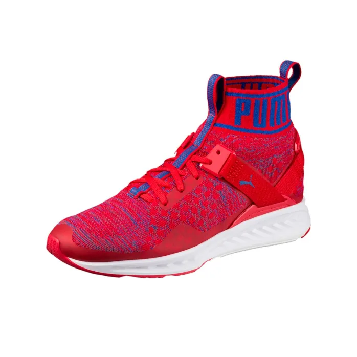 PUMA Ignite Evoknit Lo Casual Shoes Women's High-Top Red/Blue-1