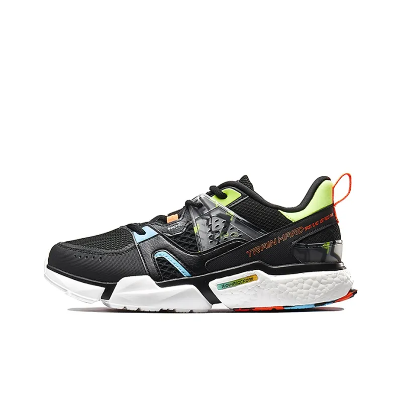 XTEP Low Top Casual Shoes Men's Black Green-0