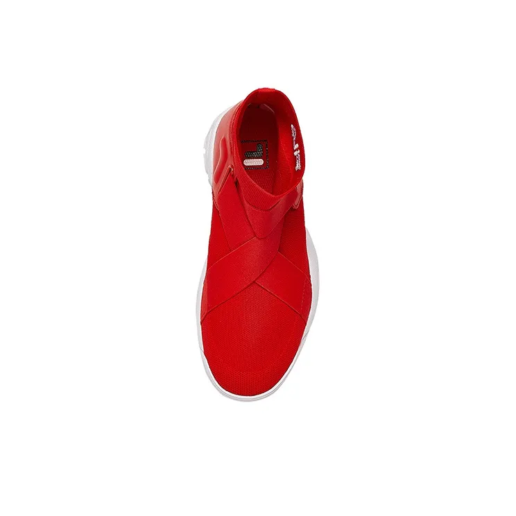 FILA Disruptor Cushioning Anti Slip Wear Resistant Breathability High Top Athletic Shoes Women's Red-3