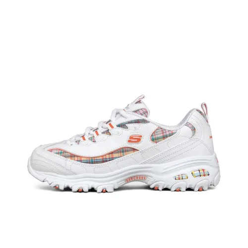 Skechers D Lites 1.0 Low Top Running Shoes White Women's