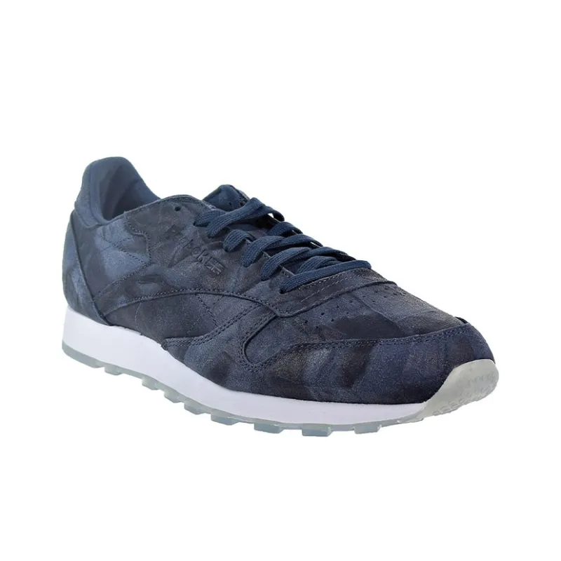 Reebok Classic Leather Casual Shoes Men Low-Top Blue-2