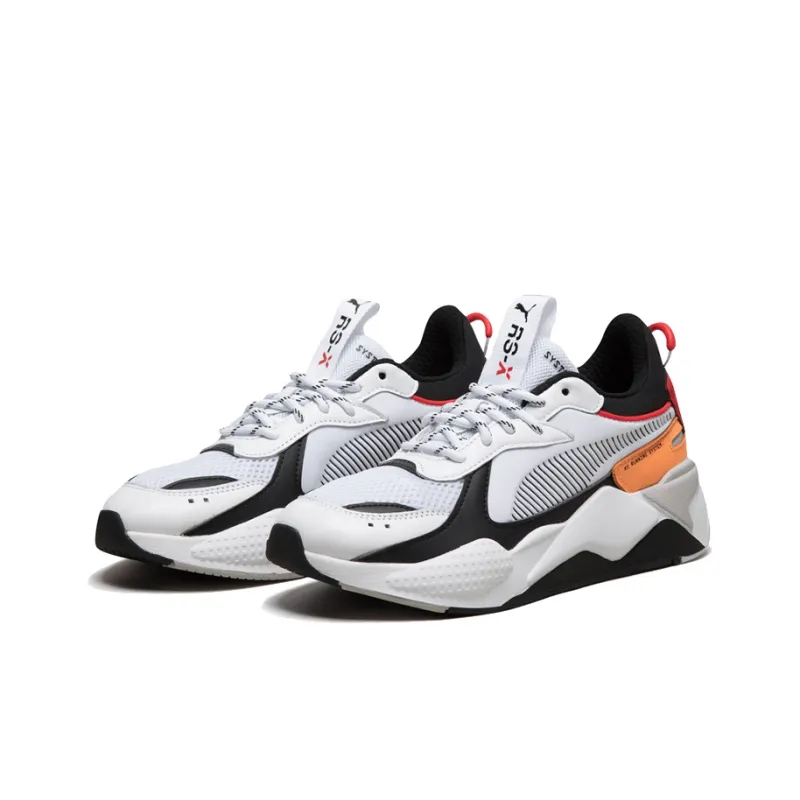 PUMA RS X Tracks White Black Orange-1