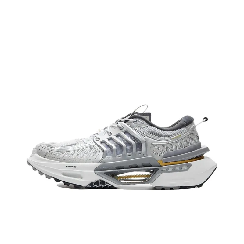 LiNing Casual Shoes Men Low Top Gray/White-0