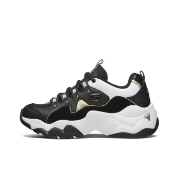 Skechers D'lites 3.0 Sneakers Black/White/Gold Women's