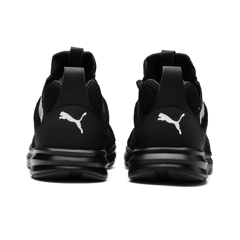PUMA Enzo Weave Knitted Low Tops Sports Shoe Black-3