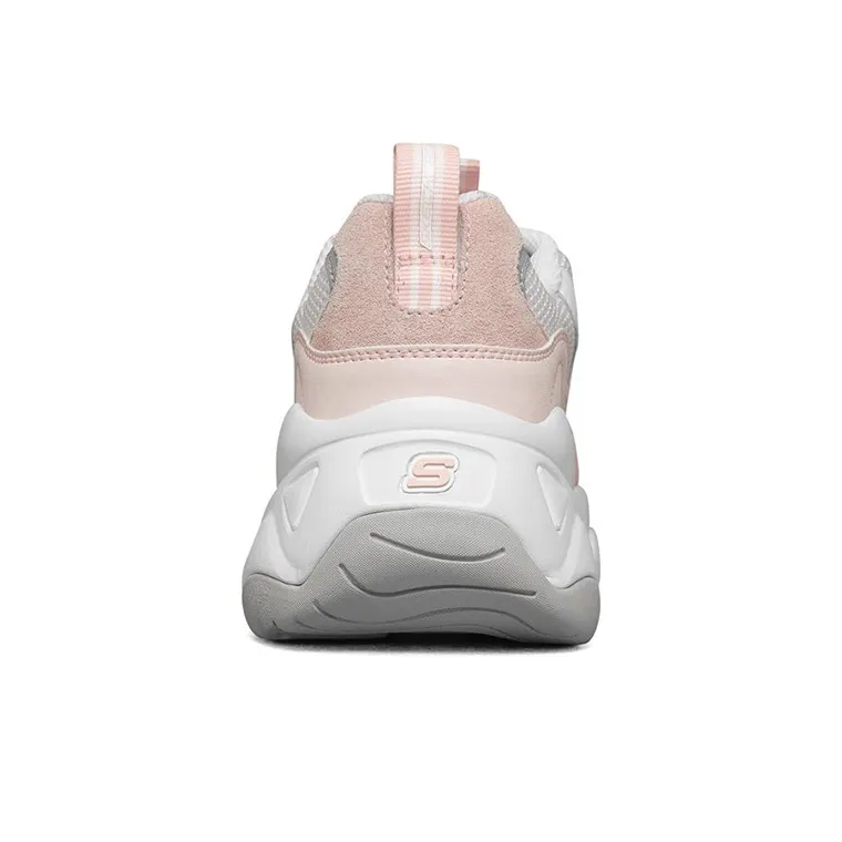 Skechers D'LITES 3.0 Cushioned Slip Resistant Breathable Coverage Low Top Casual Shoes Women's White Pink-3