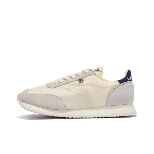 Norman Walsh TDL Cushioned Anti Slip Wear Resistant Balanced Lightweight Mid Top Casual Shoes Unisex White Dark Blue