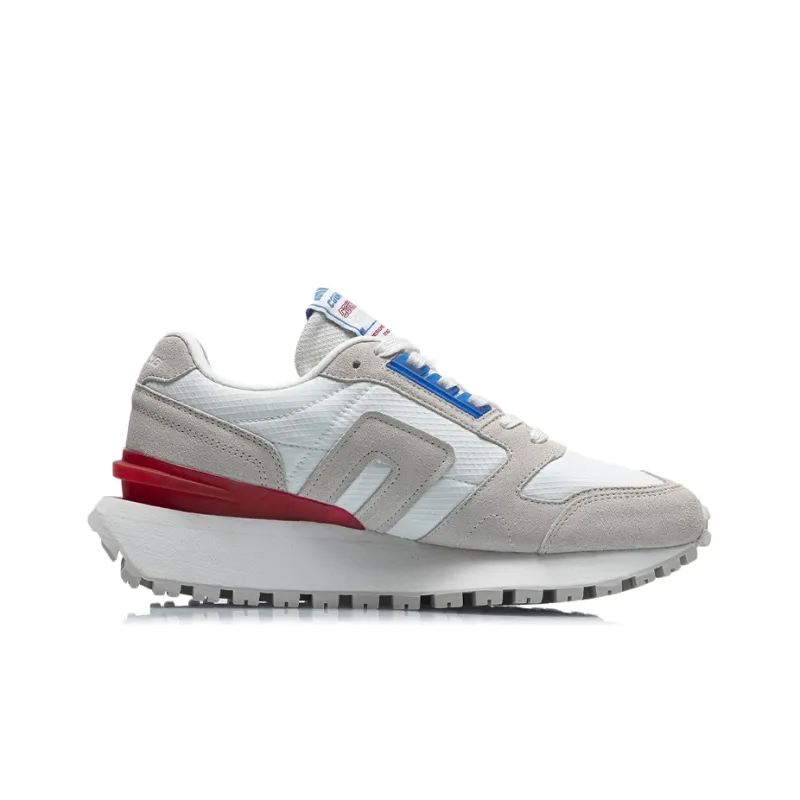 LiNing CF Jiehua Cushioning Anti Slip And Wear Resistant Low Top Casual Shoes Men's Gray White-1