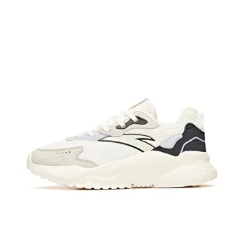 Anta Life Collection Cushioning Anti Slip And Wear Resistant Low Top Athletic Shoes Women's White Gray Black