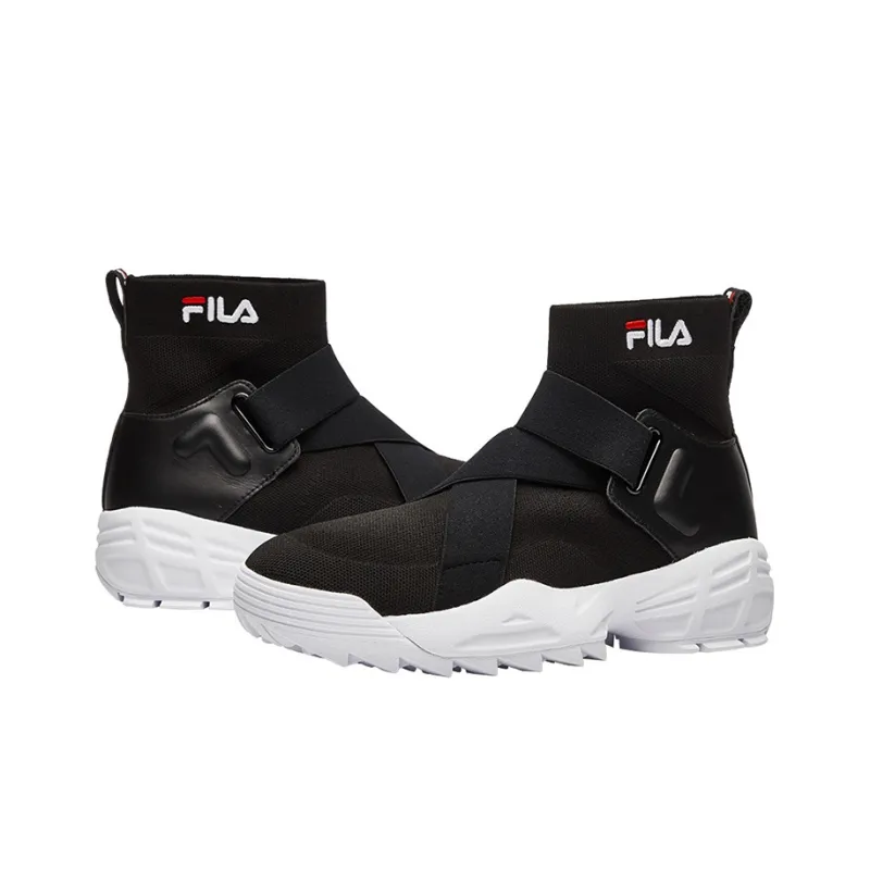 FILA Disruptor High Casual Shoes Women's High-Top Black-3