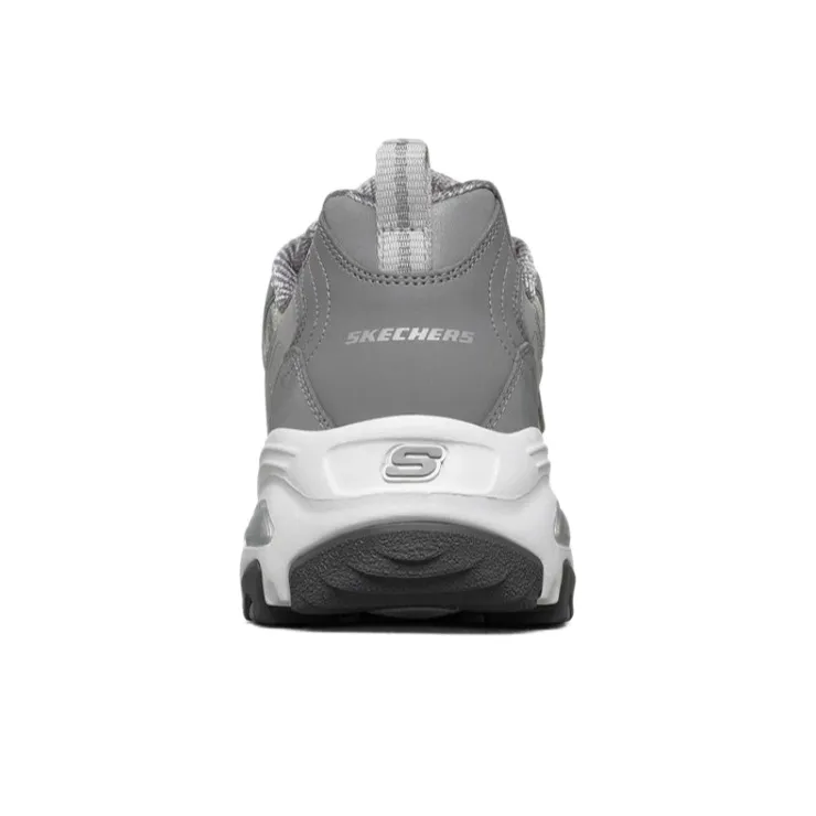 Skechers D Lites 1.0 Running Shoes Grey/White Women's-3
