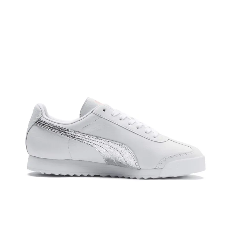 PUMA Roma Bio Hacking Durable Cushioning Low-Top Casual Shoes Women's White-1