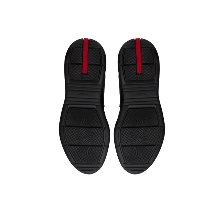 PRADA Casual Shoes Men Low-Top Black Original Shoe Box PRADA Casual Shoes Men Low-Top Black Original Shoe Box