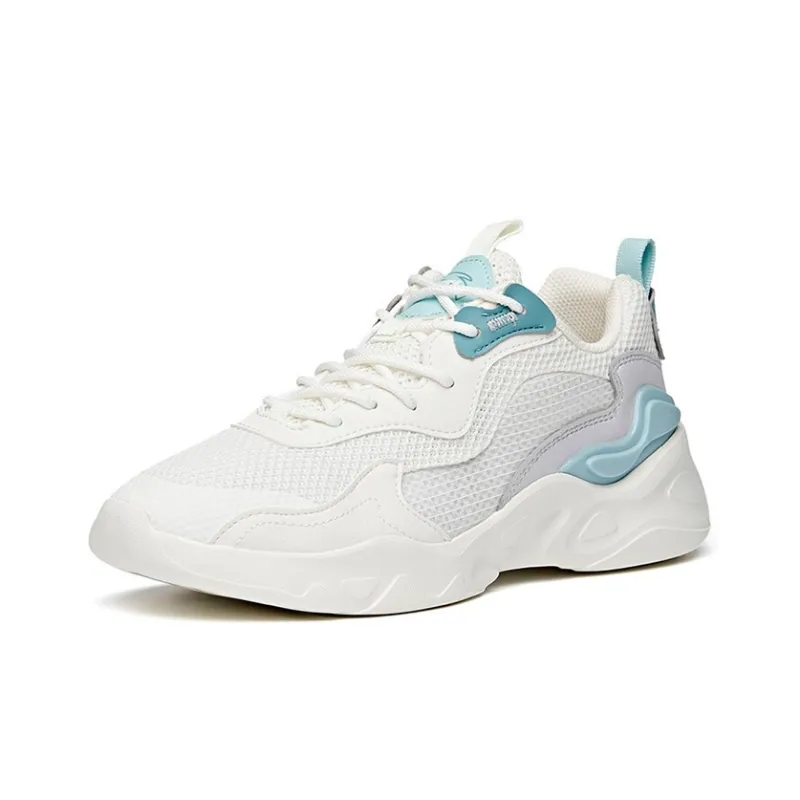ANTA Life Collection Casual Shoes Men Low Top Ivory White/Light Silver Gray-1