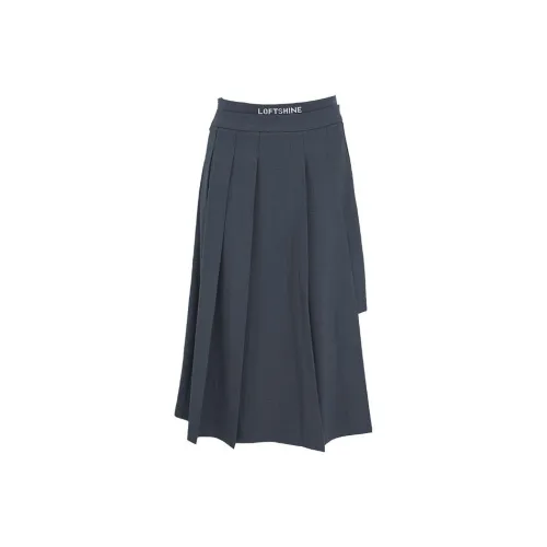 LOFT SHINE Casual Long Skirts Women's Gray