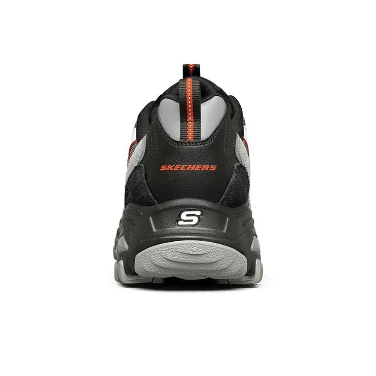 Skechers D Lites 1.0 Low Top Running Shoes Black/Grey/White-3