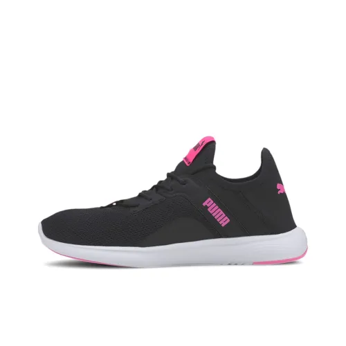 PUMA Softride Casual Shoes Women's Low-Top Black/White/Pink