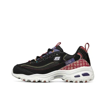 Skechers D Lites Low Top Running Shoes Wm Black Women's