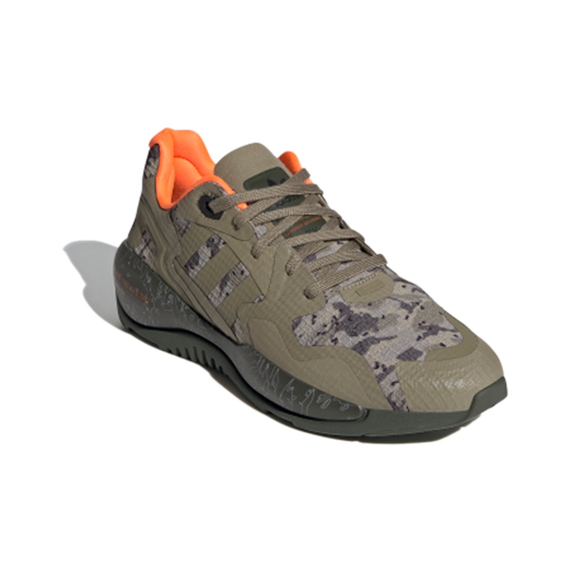 Adidas Originals Zx Alkyne Shoes 'Green Gray Orange' - POIZON