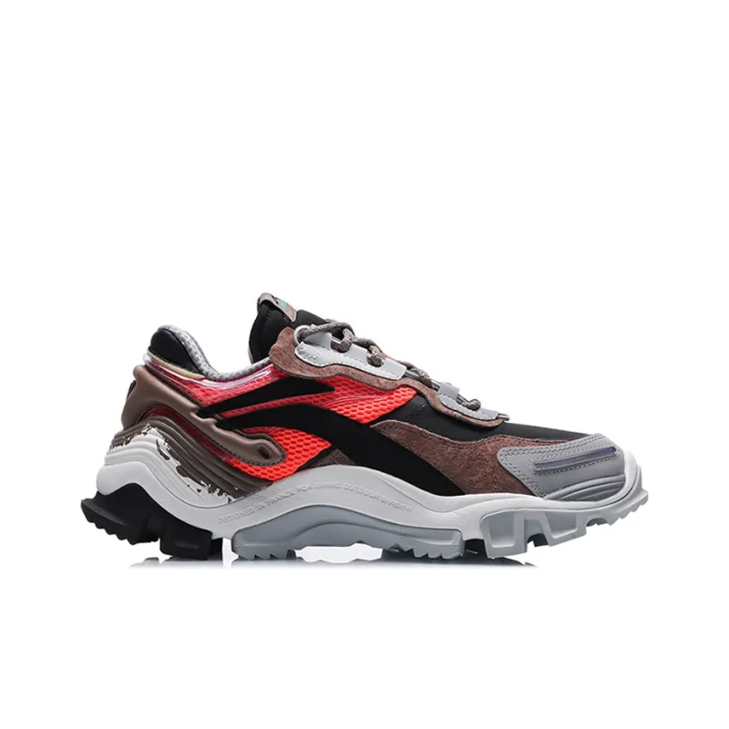 LiNing Aurora Mountain Travel Cushioning Wear Resistant Low Top Casual Shoes Men's-1