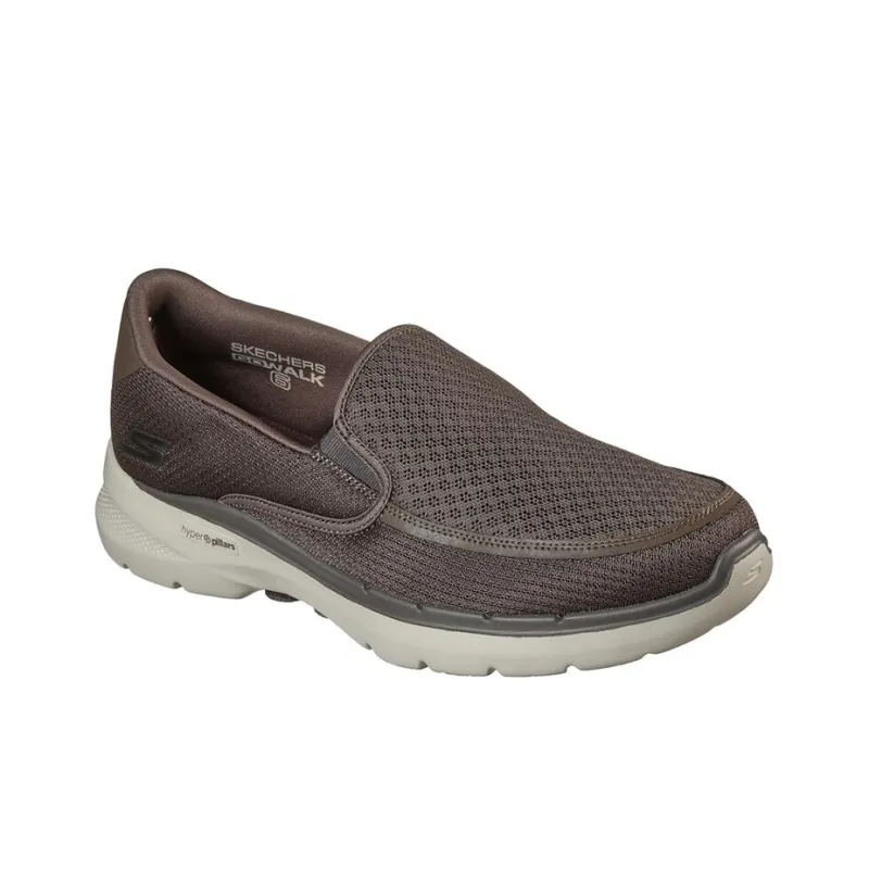 Skechers Go Walk 6 Cushioned Slip-Resistant Low-Top Casual Shoes Men's Taupe-2