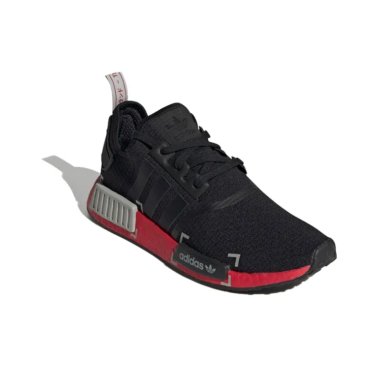 Adidas Nmd R1 Black Grey Scarlet-1