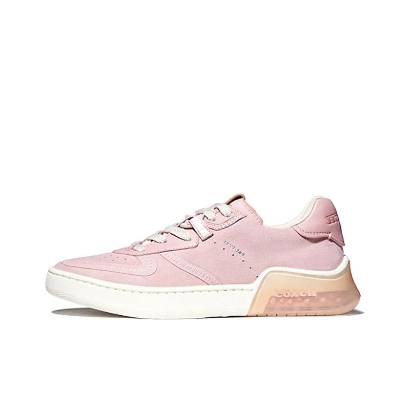 COACH Court CitySole Cushioned Anti-Slip And Wear-Resistant Lightweight Low-Top Casual Shoes Women's Pink-0