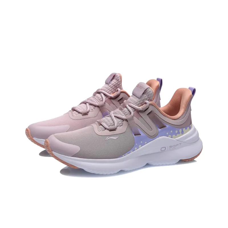 LINING Casual Shoes Women's Low Top Light Milky Purple-2