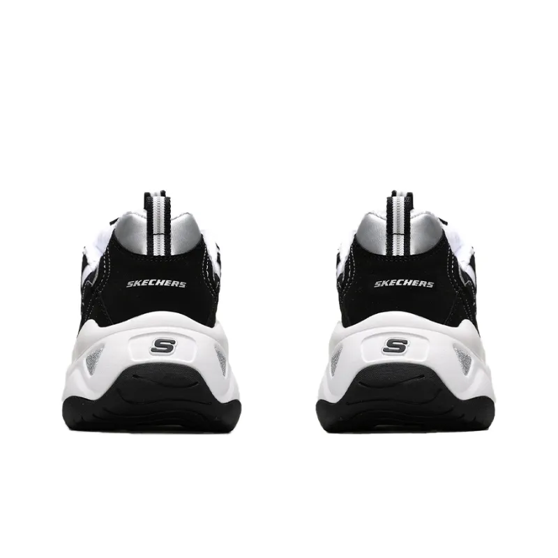 Skechers D'Lites 3.0 Stride Ahead Low Top Running Shoes Black/White Women's-4