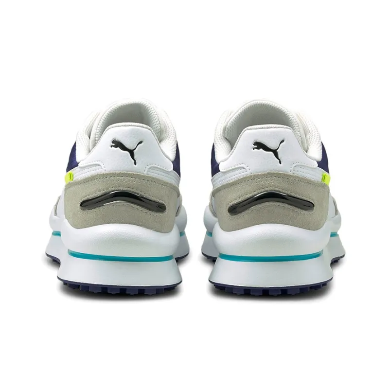 PUMA Style Rider Skies Cushioning Anti-Slip And Wear-Resistant Low-Top Casual Shoes Men's White Gray Blue-3